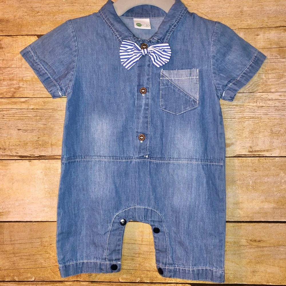 Baby boy jeans romper